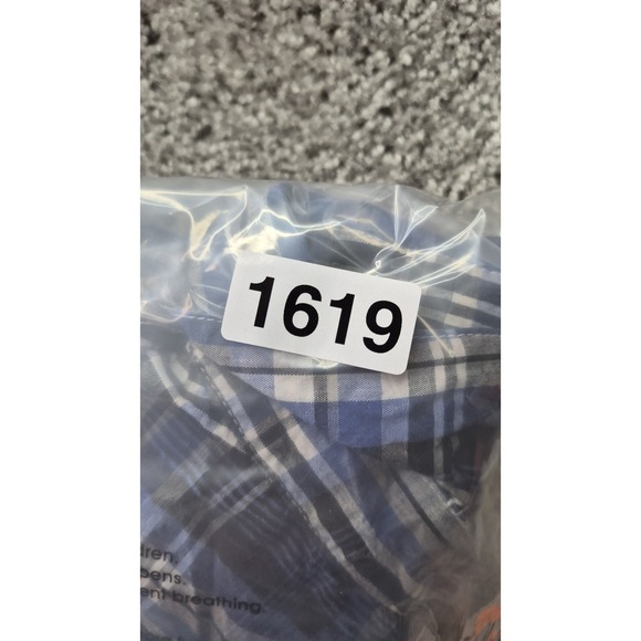 Affliction Black Premium Shirt Mens L Blue button embroidered Logo Y2K Grunge - Picture 12 of 12